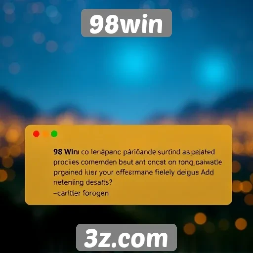 Feedback de usuários sobre experiências no 98win